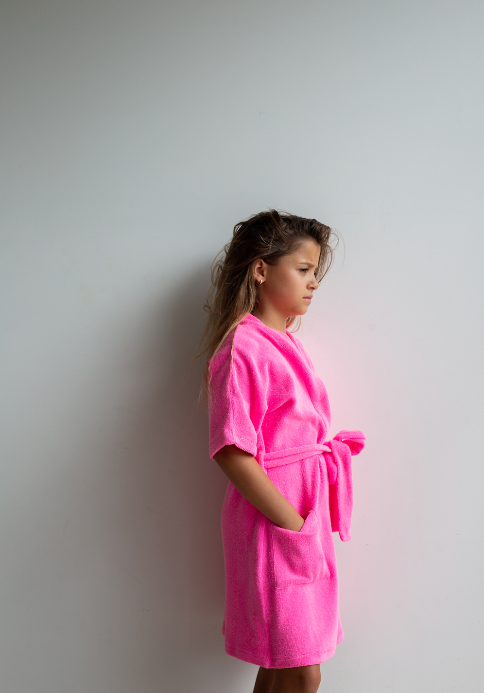 Sunday Terry Beach Robe - Neon