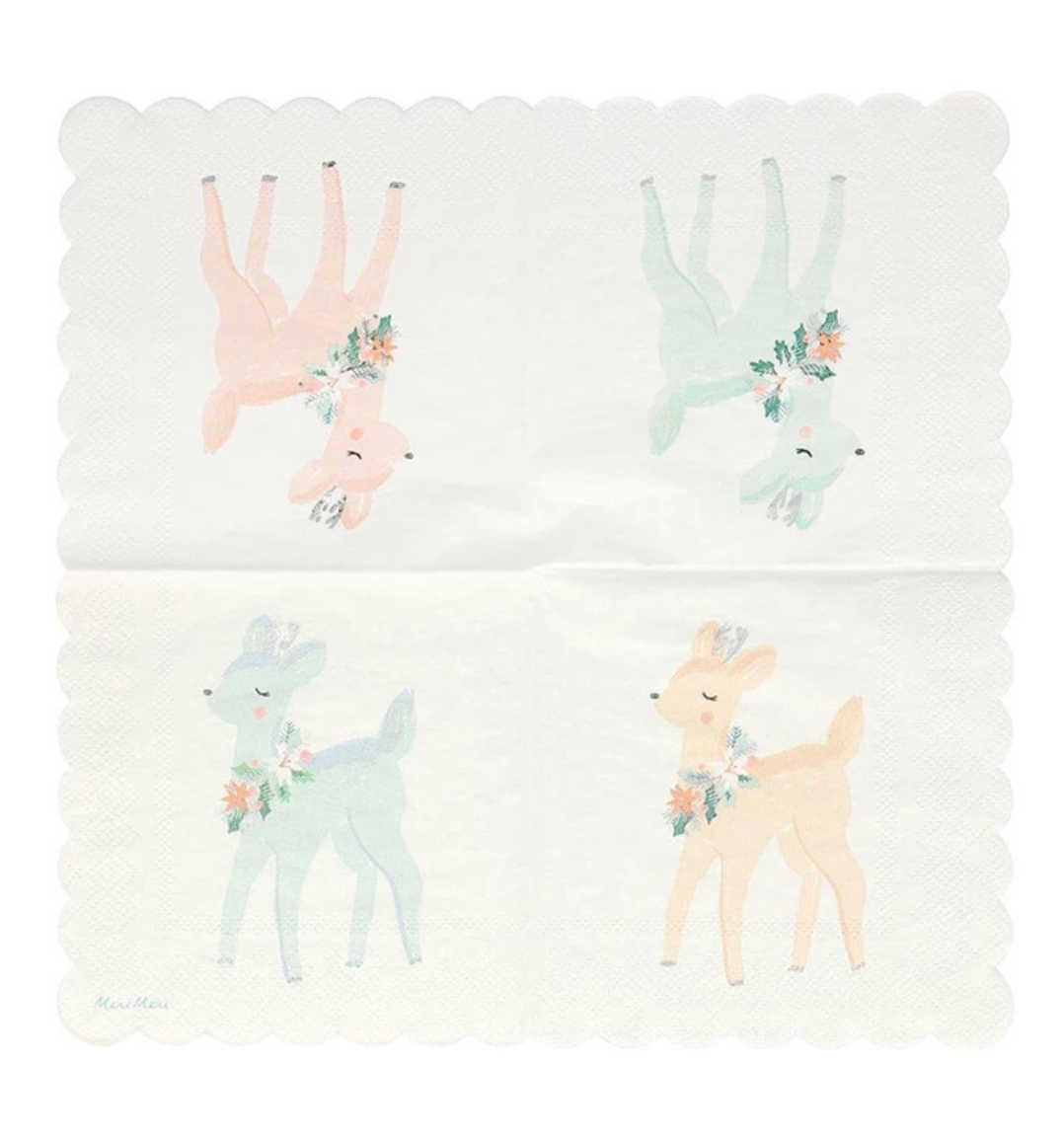 Pastel Deer Napkins