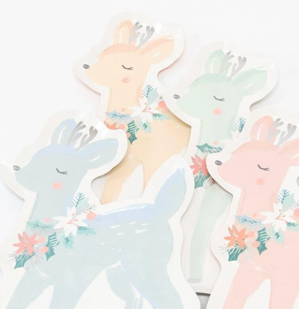 Pastel Deer Plates