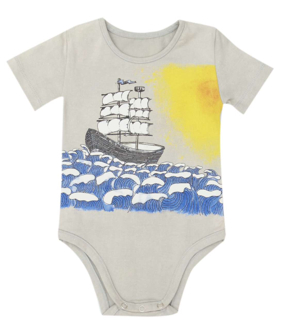 Jimmy Romper - Grey Coloured Ship