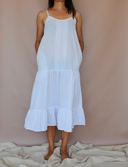 Slip Dress - Crystal White