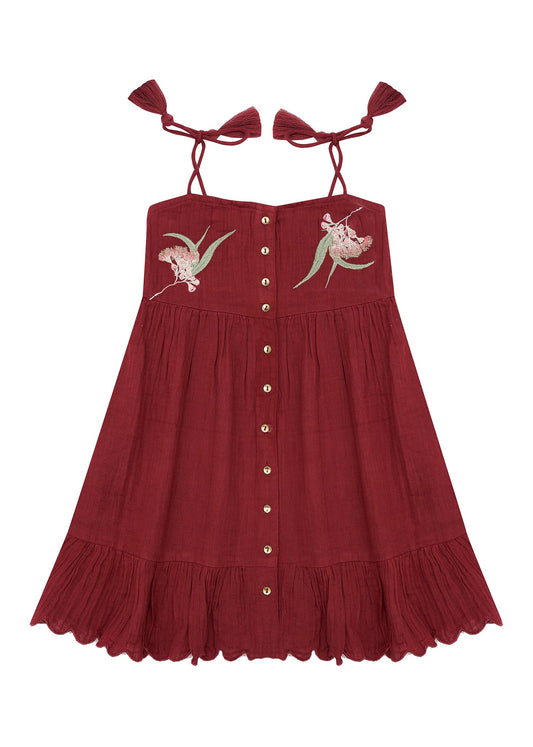 Tinsel Dress - Cherry Glaze